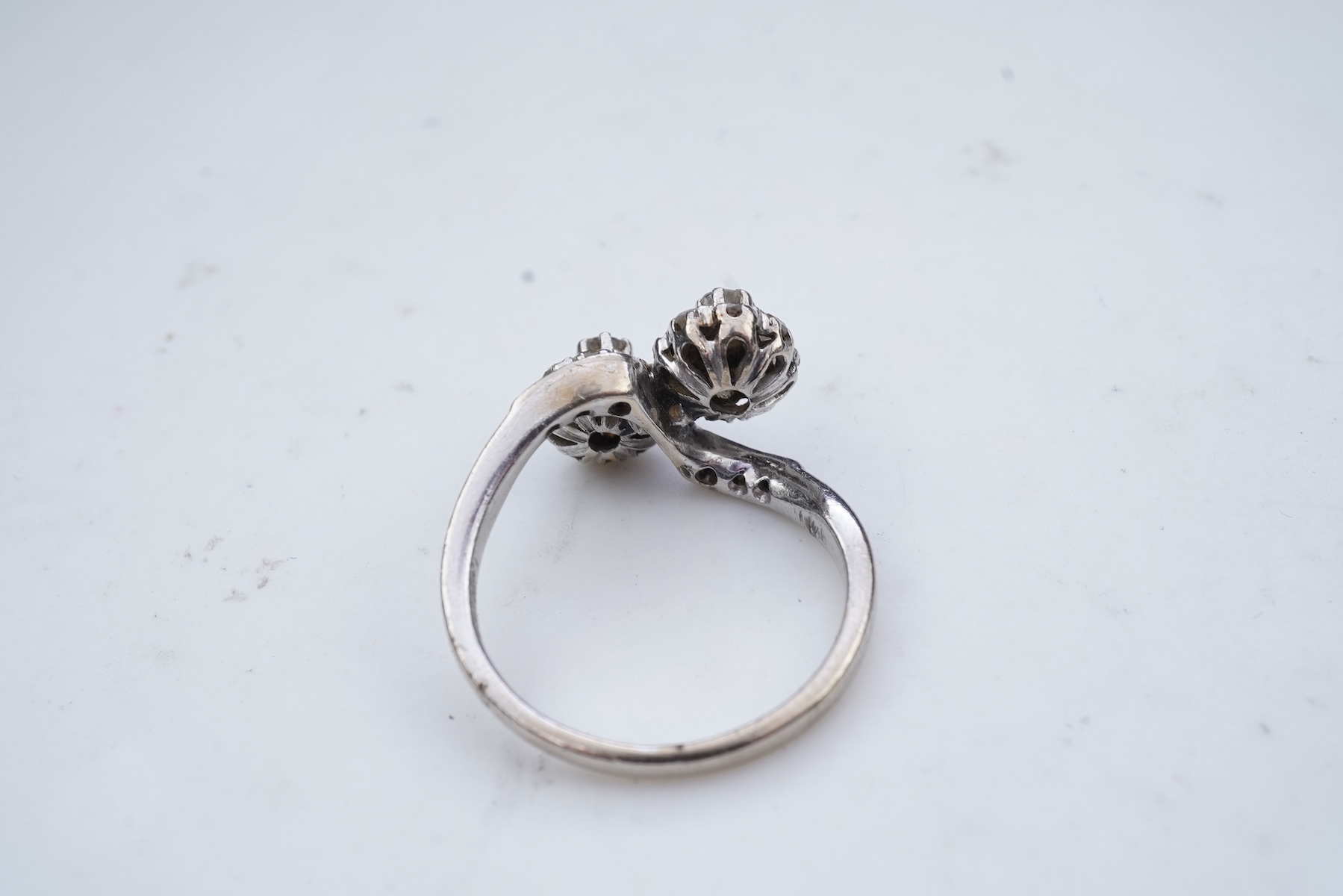 A diamond ring, mid 20th century